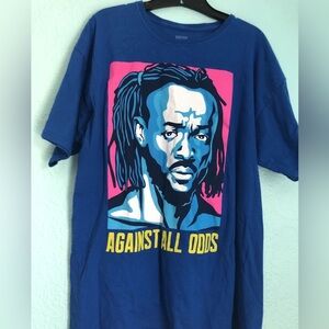 WWE Wrestling New Day Kofi Kingston Against All Odds Blue T-Shirt 2x